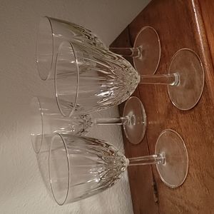 NWT Set of seven vintage cristal D'Arques glasses